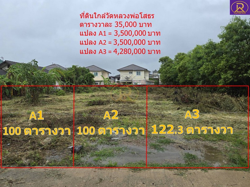 ขายที่ดินแบ่งขาย100วา ใกล้วัดหลวงพ่อโสธร ซ.เทพคุณากร15 เมืองฉะเชิ  .