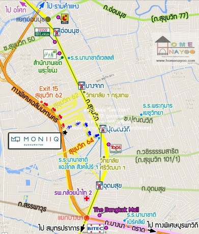 ขายคอนโด พร้อมผู้เช่า โมนีค สุขุมวิท 64 (Moniiq Sukhumvit 64) ตึก  .