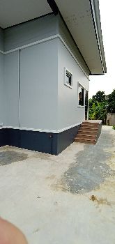 #บ้านพักตากอากาศเพชรบุรี  บ้านเดี่ยว ชั้นเดียว ▪️เนื้อที่ 155 ตารางวา▪️3 ห้องนอน ▪️2 ห้องน้ำ▪️1 ห้องพระ ▪️1 ห้องครัว บ้านลาด จ.เพชรบุรี