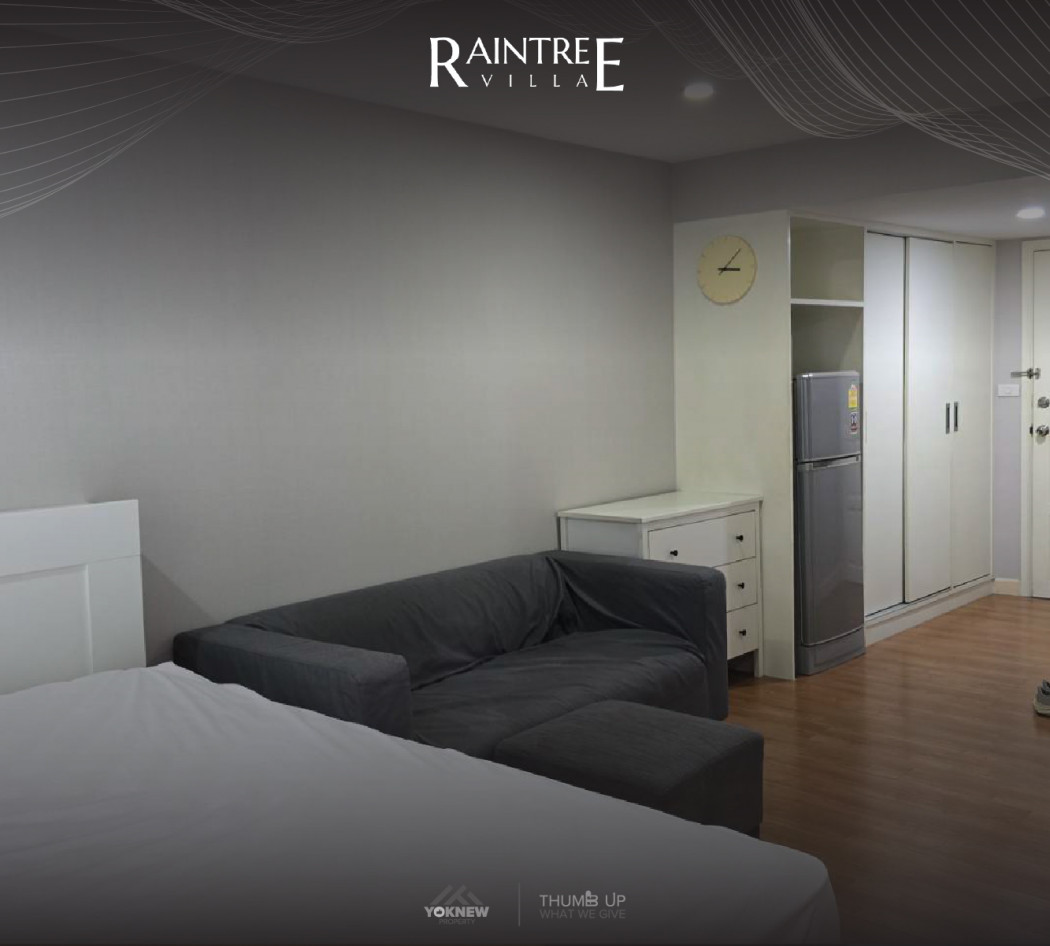 ว่างให้เช่าห้องใหม่ ห้อง 1 นอน Size 31  SQ.M เฟอร์นิเจอร์ครบให้มาพร้อม Raintree Villa