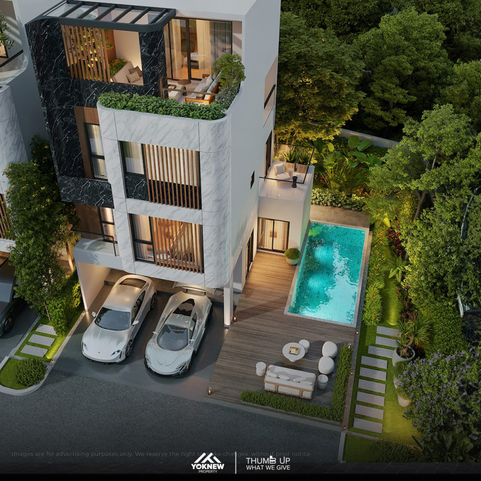 ขายบ้านสวยโครงการหรู 89 Residence Ratchada-Rama9 บ้าน 4 ชั้น Size 28.1 SQ.W