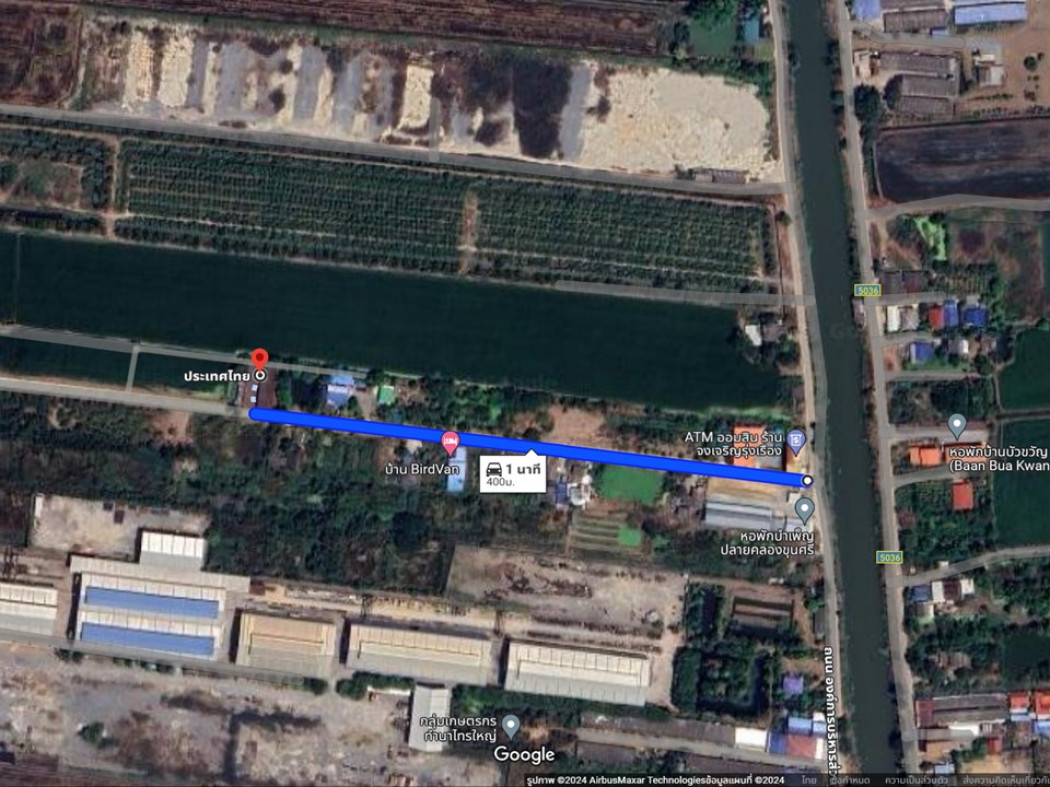 ขายที่ดิน พร้อมธุรกิจบ้านเช่า ซอยอบจ.นนทบุรี คลองขุนศรี 2 ไร่ 85 ตรว ใกล้ถนนใหญ่บางบัวทอง สุพรรณบุรี