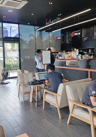 เซ้งร้าน Inthanin Coffee สาขาแมเนอร์อเวนิว สนามบินน้ำ นนทบุรี .