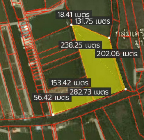 ขายที่ดิน ผังสีเหลือง อ.พระสมุทรเจดีย์ จ.สมุทรปราการ 23-3-81.2 ไร.