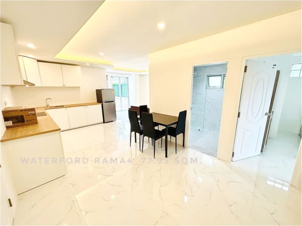 ให้เช่า คอนโด newly renovated 2 bedrooms big unit เดอะ วอเตอร์ฟอร์ด พระราม4 คอนโดมิเนียม 77.93 ตรม. near BTS in Rama4 and Sukhumvit road