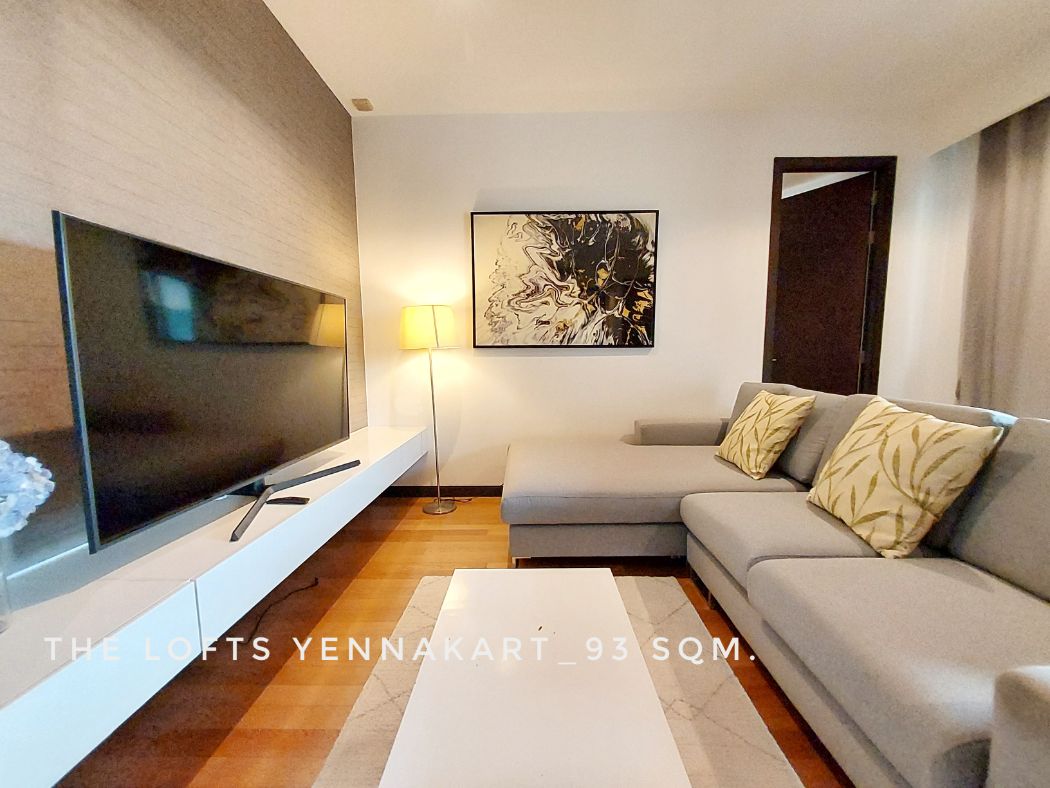 ให้เช่า คอนโด nice 2 bedrooms with big living room and long balcony เดอะล็อฟท์ เย็นอากาศ คอนโดมิเนียม 93 ตรม. near Central Rama3
