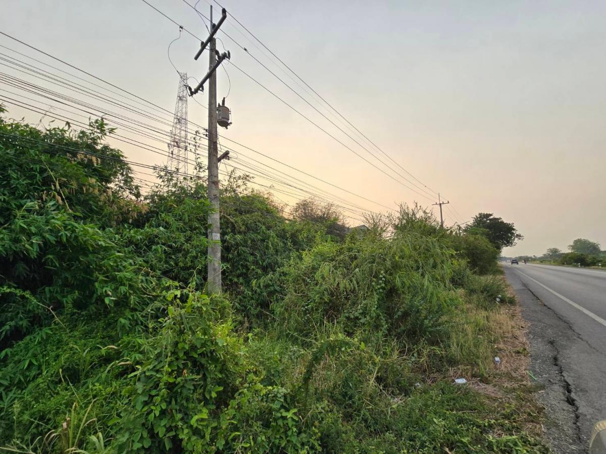 ที่ดิน เปล่า แยกโพธ์เก้าต้น ลพบุรี ติดถนน .