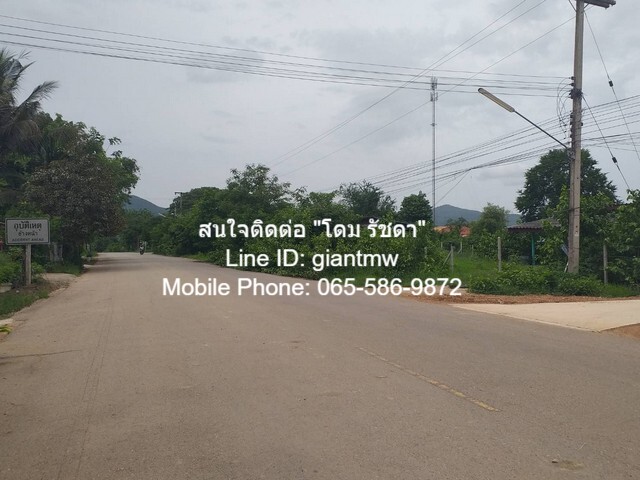 ขายบ้านพร้อมทิ่ดินติดถนน ต.พุสวรรค์ แก่งกระจาน จ.เพชรบุรี 1-0-96 .