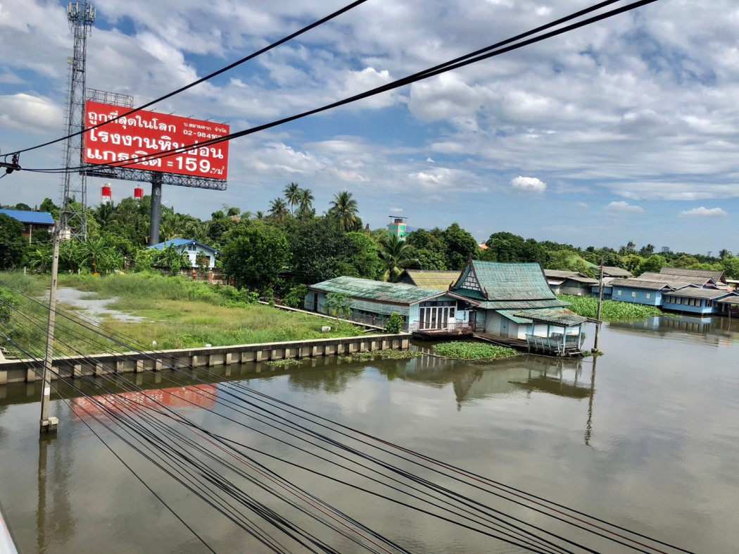 ขาย ที่ดิน ที่ดินการค้าคุณภาพ ติดแม่น้ำ และ ติดถนนราชพฤกษ์ - 2 งาน 77 ตรว มีเขื่อนคอนกรีตพร้อม