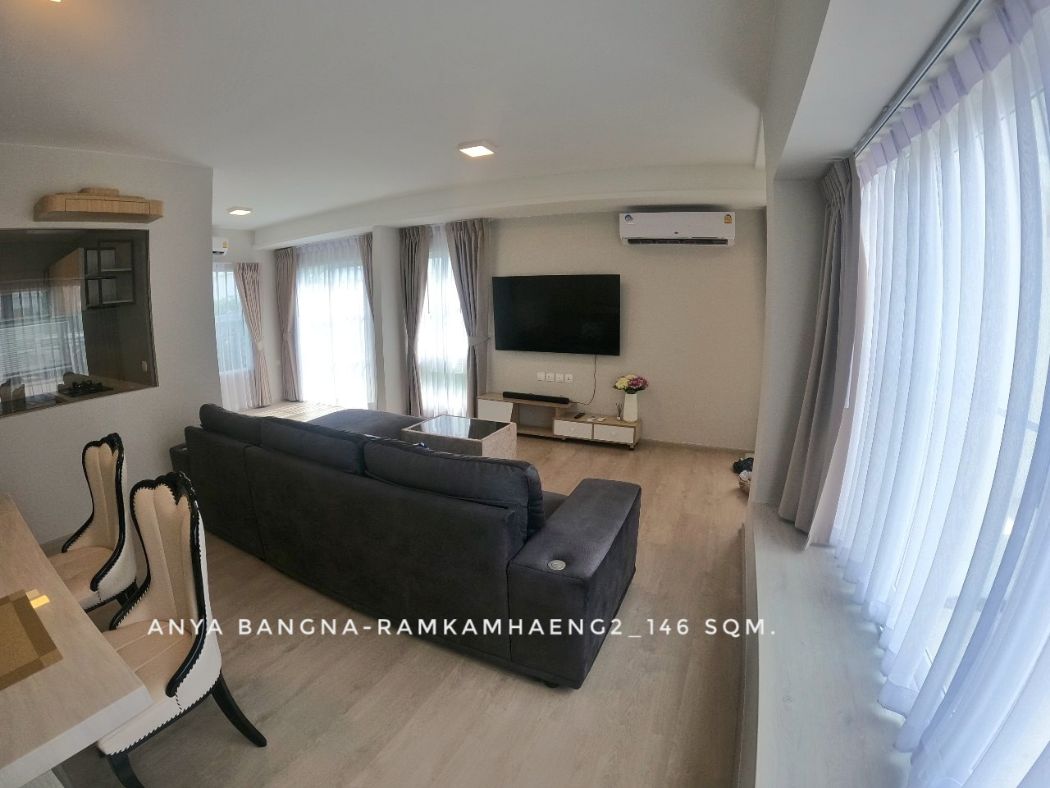 ให้เช่า บ้านเดี่ยว 2 ชั้น 2 นอน 3 น้ำ Anya Bangna Ramkhamhaeng2 146 ตรม. 40 ตร.วา ตรงข้ามเมกา บางนา