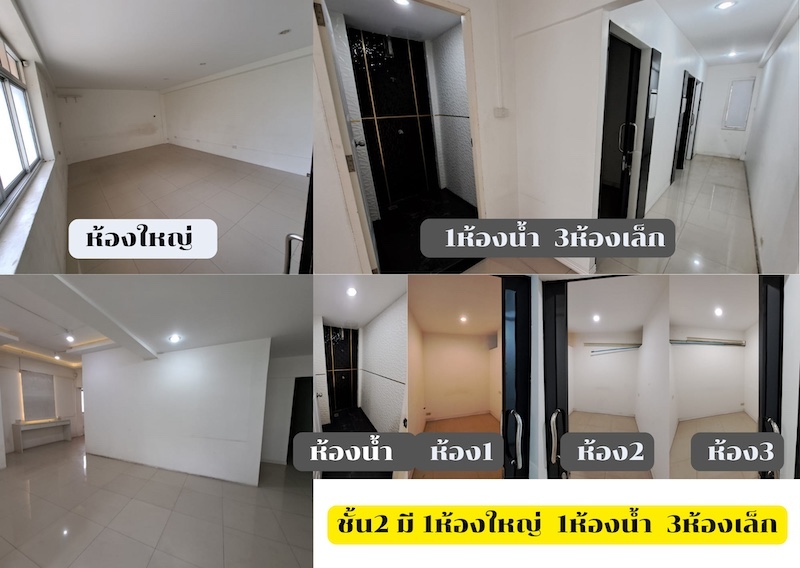 BH3127 ให้เช่าอาคารพาณิชย์ 3 ชั้นครึ่ง 2 คูหา ติดถนนงามวงศ์วาน  .