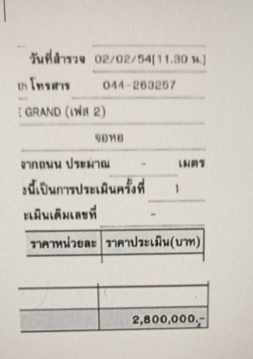 ขายบ้านเดี่ยว  หมู่บ้านธัญญธานี จอหอ