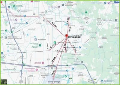 ขายถูกที่ดินห่างถนนคุ้มเกล้าเพียง50เมตร เนื้อที่ 3-0-71.6ไร่  .