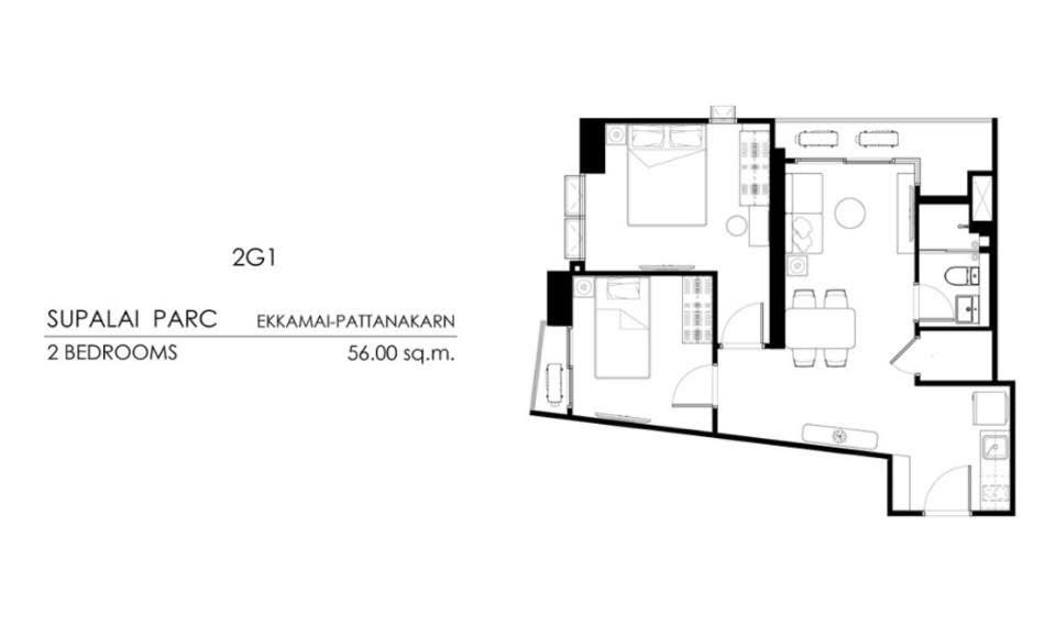 BS923 Rare item ปล่อยดาวน์ Supalai Parc Ekkamai-Pattanakarn  .