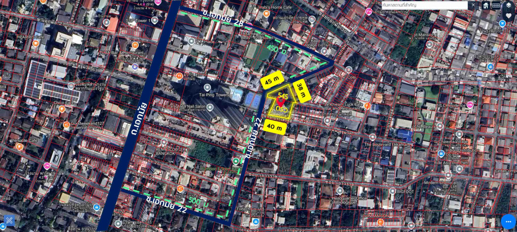 ขาย ที่ดิน 545 ตรว เอกมัย 22 พร้อมบ้าน ใกล้ แอร์ลิงค์ คลองตัน เหมาะทำบ้านพักอาศัย: aa00000594655