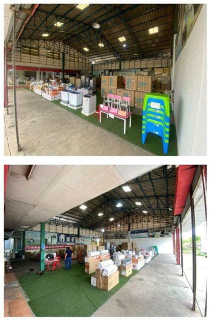 โกดัง 3,245ตร Makro ฉะเชิงเทรา 1.3กม. บิ๊กซี  1.1 กม. ร้าน 2 ชั้น  .