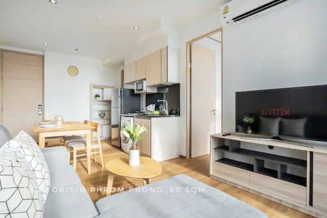 ให้เช่า คอนโด 2 bedrooms nice decoration garden view Park Origin Phrom Phong 60 ตรม. near EmQuartier Phromphong: aa00000595644