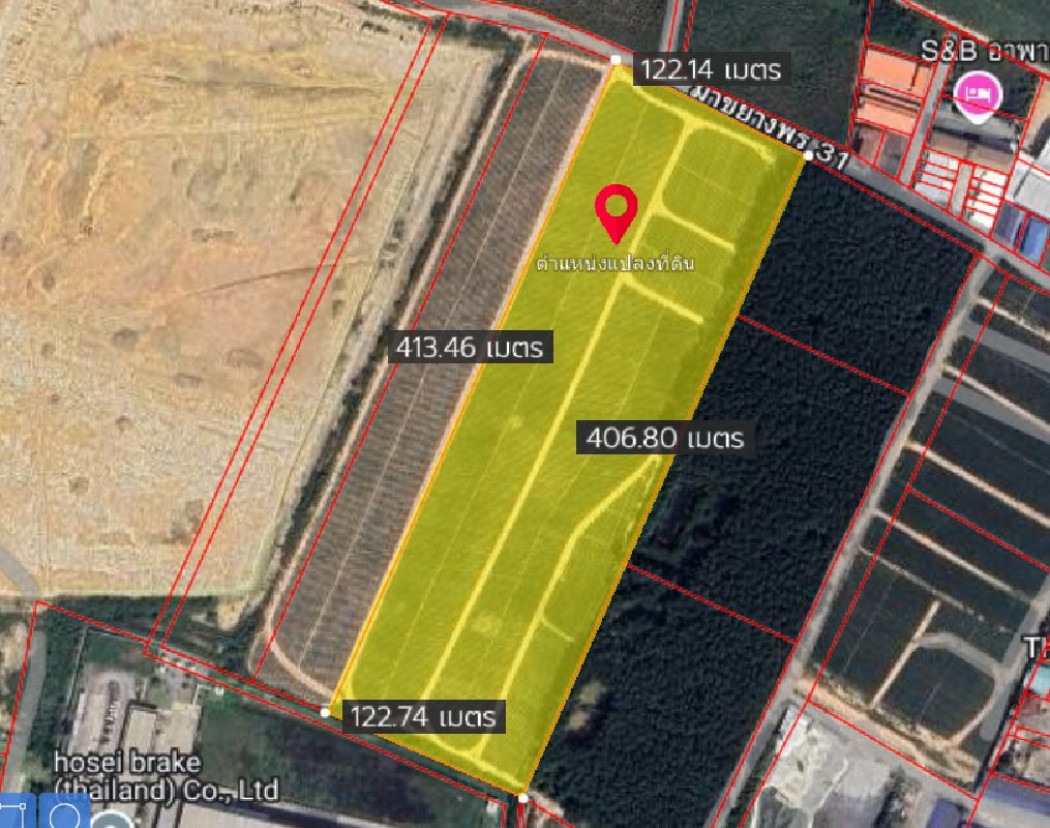 ขายที่ดินสีม่วงปลวกแดงเนื้อที่ 29 ไร่ ซอยมาบยางพร31 หลังนิคมอมตะใกล้ถนนเส้นรย.3013-450เมตร อ.ปลวกแดง ระยอง: aa00000593015