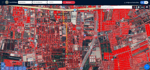 ขายที่เปล่ากระทุ่มแบน ผังเมืองสีเหลือง  .