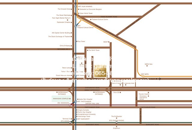 ให้เช่าคอนโด “วันไนน์ไฟว์ อโศก-พระราม 9 (One 9 Five Asoke-Rama 9)  .