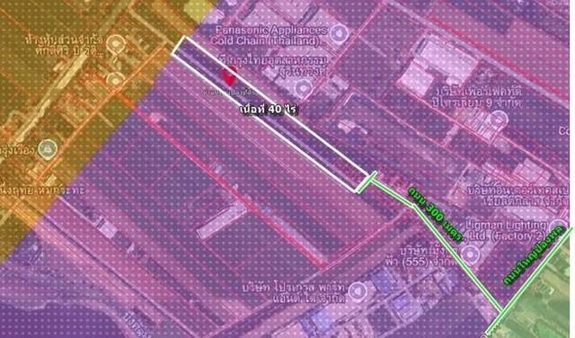 ขายที่ดินทำเลทองในพื้นที่เศรษฐกิจพิเศษ EEC 40 ไร่ผังสีม่วง   .