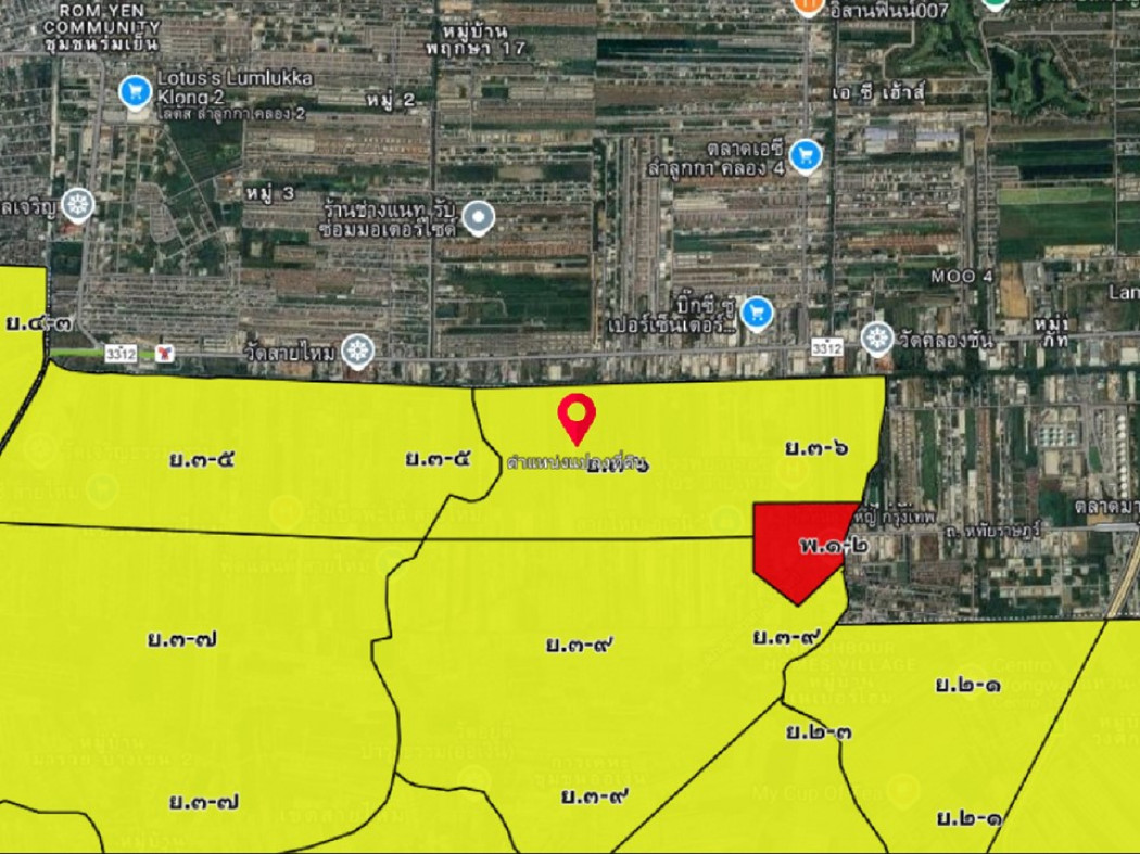 ขาย ที่ดิน หลังโครงการ ดิ แอมเบียนซ์ ( สายไหม 53 - 55 ) 100 ตร.วา เหมาะทำบ้านพักอาศัย: aa00000600372