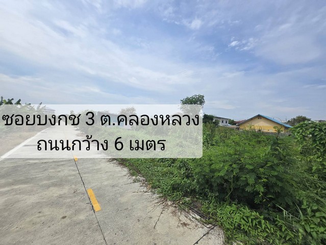 ขายถูก! ที่ดินคลองหลวง 1 ไร่ ซอยบงกช 3 คลองสอง ปทุมธานี  .