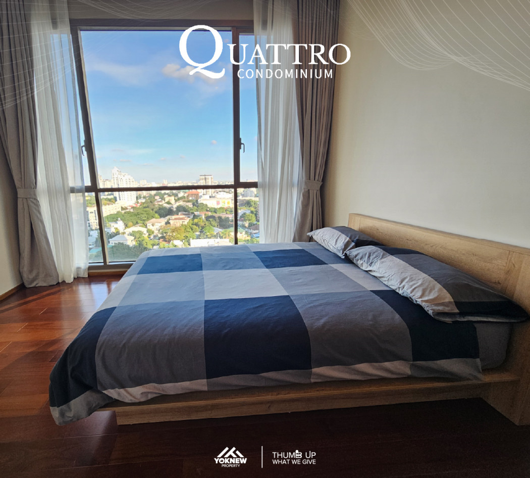 ว่างให้เช่า Quattro by Sansiri ห้อง 2 นอนใหญ่ วิวสวยวิวโล่ง