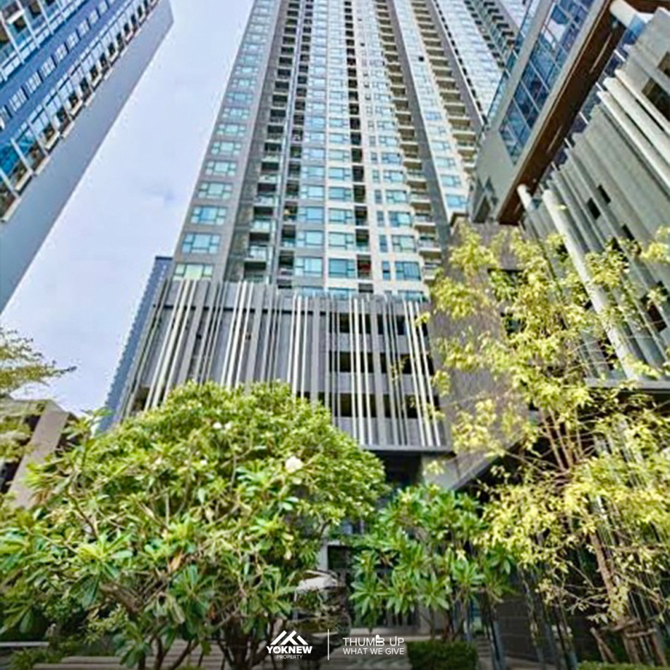 ให้เช่าคอนโด Rhythm Asoke ห้องตกแต่งสวยงาม ตกแต่งด้วยเฟอร์นิเจอร์ไม้