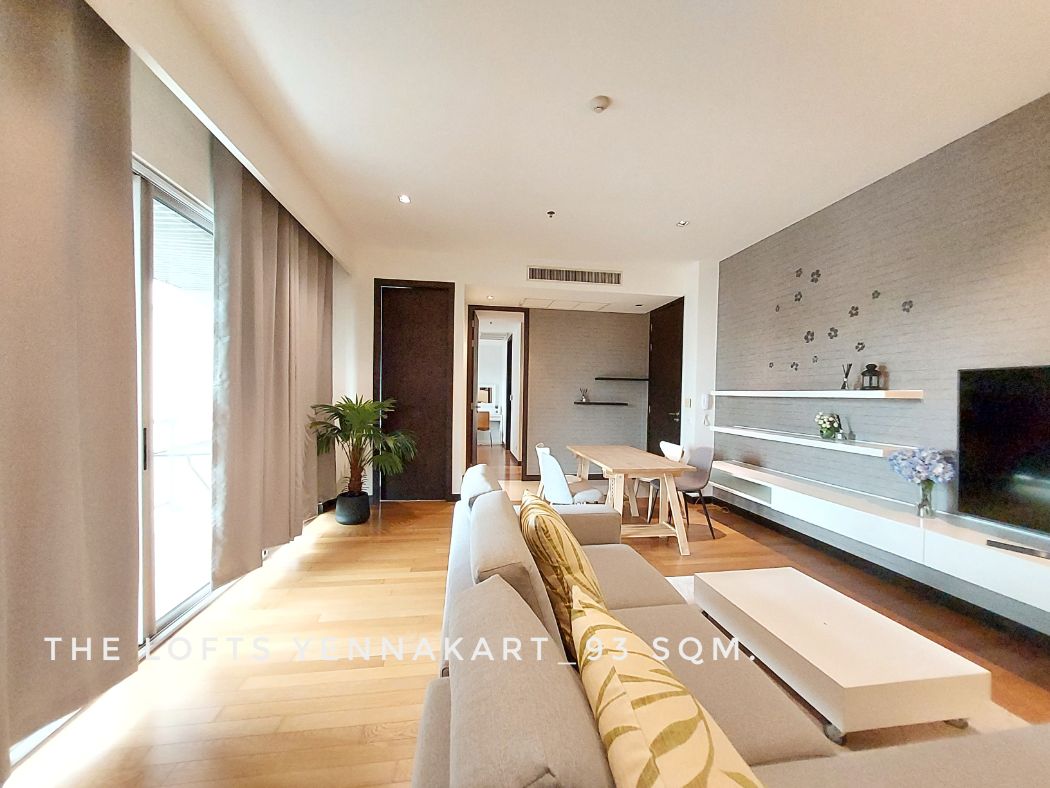 ให้เช่า คอนโด nice 2 bedrooms with big living room and long balcony เดอะล็อฟท์ เย็นอากาศ คอนโดมิเนียม 93 ตรม. near Central Rama3