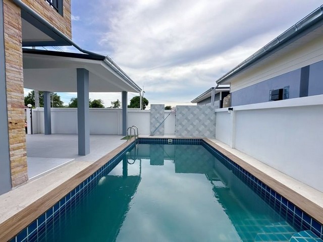 PO951 ขาย บ้าน พูลวิลล่า สร้างใหม่ พร้อมสระว่ายน้ำ .