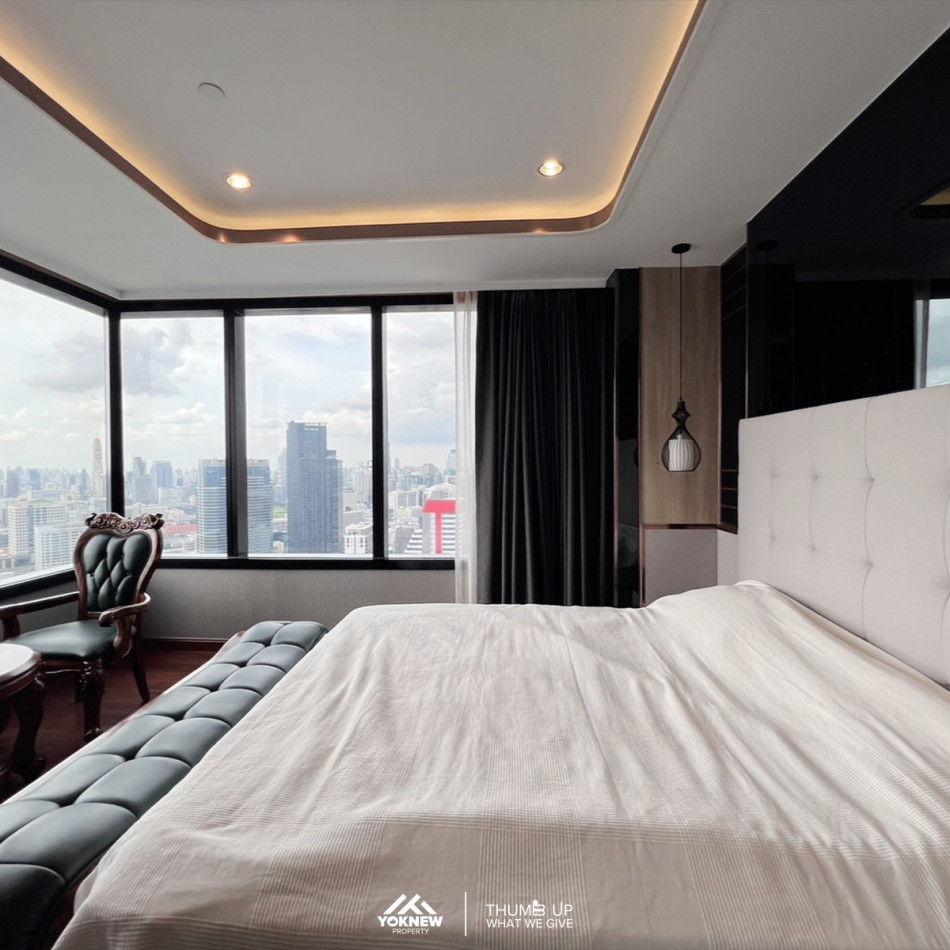 เช่าM Silom ห้อง Penthouses ชั้นสูง วิวห้อง360องศา มาพร้อมกับเฟอร์นิเจอร์ และเครื่องใช้ไฟฟ้าครบครัน