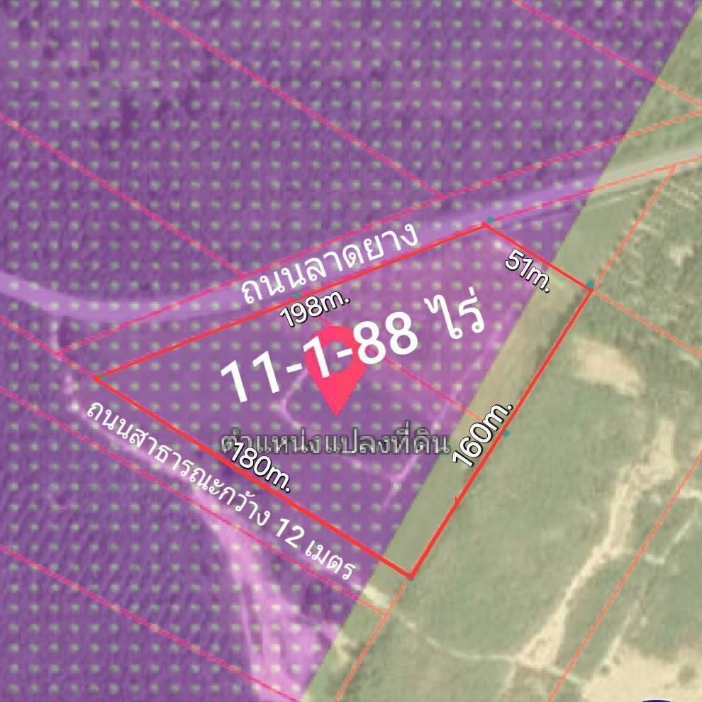 ขายที่ดิน อ.นิคมพัฒนา จ.ระยอง.