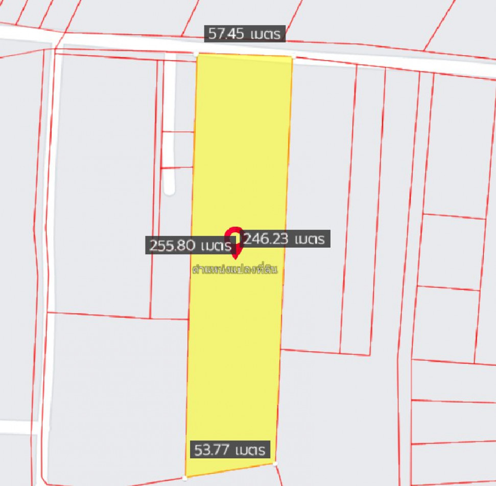 ขายที่ดิน-ให้เช่าสีม่วงอ่อนแปลงยาว 8 ไร่ ติดถนนลาดยาง ใกล้ถนนเส้น 3015 - 1.8 กม. จ.ฉะเชิงเทรา: PR_aa00000532324