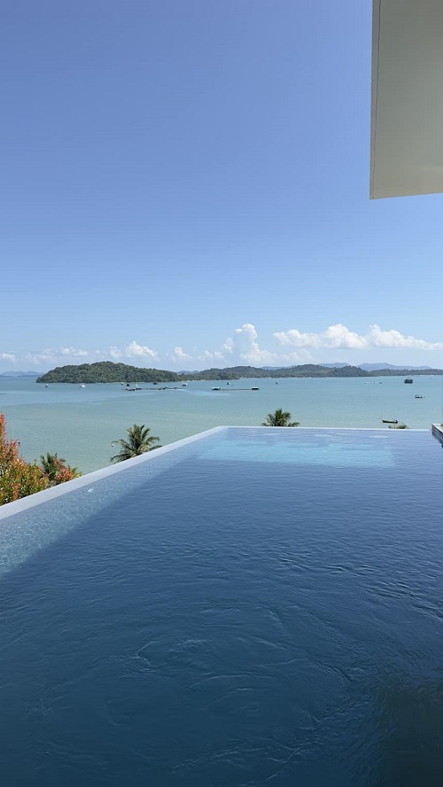 ขายบ้าน 3ชั้น สไตล์พลูวิลล่า วิวทะเลอ่าวปอ โครงการThe Sunrise Ocean Villa ถลาง ภูเก็ต.