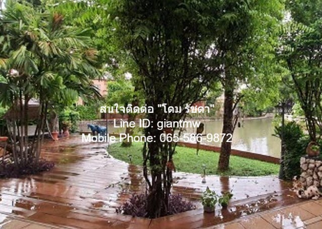 ขายบ้านหรู 2 ชั้น 4 น. 4 น้ำ ติดทะเลสาบ ม.ลิฟวิ่ง ลากูน 140.40 ตร  .