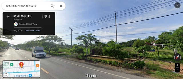 ขายด่วน  ที่ดินสวยหนองจอก 676 ตร.วา  ติด ถ.มิตรไมตรี  .