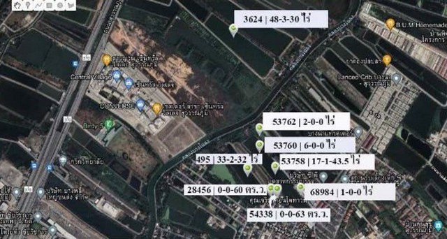 ขายที่ดินเอกสารสิทธิโฉนด109 ไร่ 28.5 ตารางวา สมุทรปราการ  .