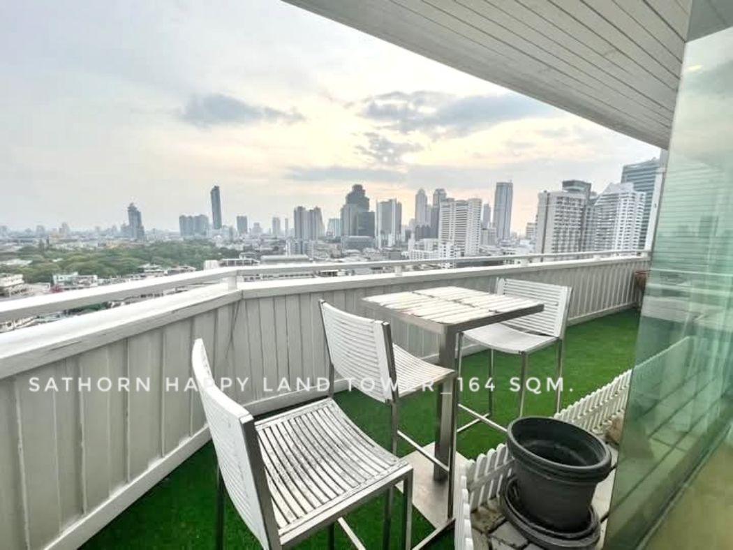 ให้เช่า คอนโด Mininal style fully-furnished 2 rooms large balcony สาทรแฮปปี้แลนด์ 164 ตรม. in Sathorn-Silom areas One Bangkok: aa00000596396