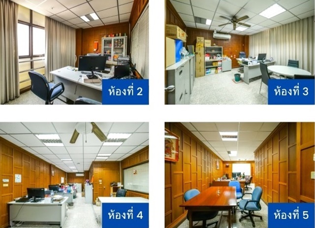 คลินิก  1,848 ตร.ม. ให้เช่าอาคาร 4 ชั้น 5 คูหา 198 ตร.วา. พาราได  .