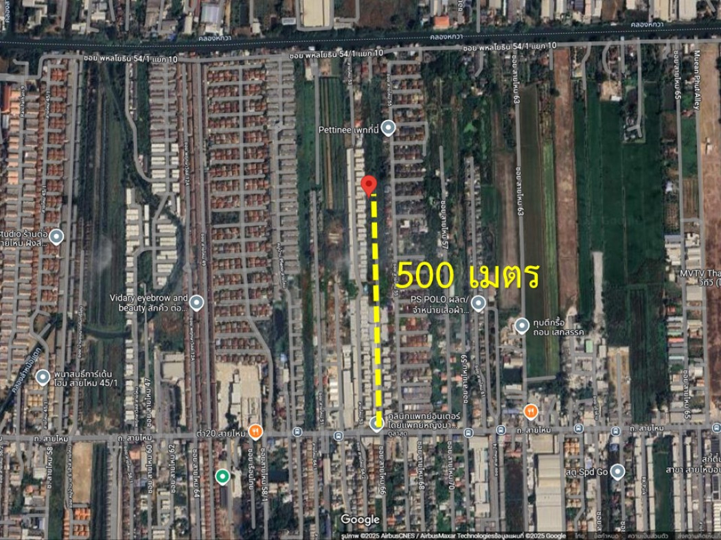 ขาย ที่ดิน หลังโครงการ ดิ แอมเบียนซ์ ( สายไหม 53 - 55 ) 100 ตร.วา เหมาะทำบ้านพักอาศัย: aa00000600372