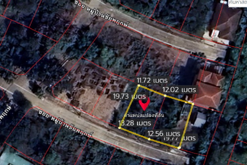 ขายที่ดินเปล่า 125.4 ตร.ว. ทำเลดีในหมู่บ้านชัยพฤกษ์ บางบัวทอง  .