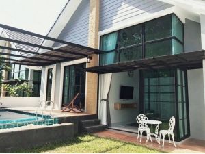For Rent : Chalong, detached house With swimming pool, 2B.
