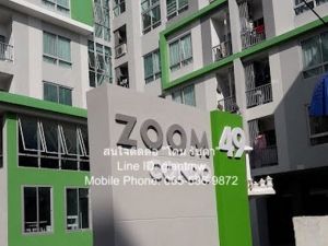 ขาย Zoom คอนโด 49 (ติด ม.กรุงเทพ) ชั้น 5 ห้อง Duplex  71.97 ตร.ม..