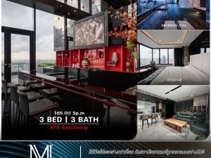 เช่าM Silom ห้อง Penthouses ชั้นสูง วิวห้อง360องศา มาพร้อมกับเฟอร์นิเจอร์ และเครื่องใช้ไฟฟ้าครบครัน