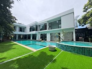 ให้เช่า/ขาย 52.5 ล. บ้าน pool villa ติดแม่น้ำ อ.สันกำแพง.