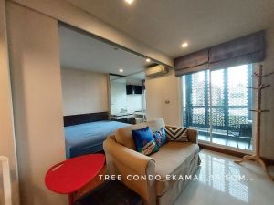 ให้เช่า คอนโด 1 ห้องนอน มีอ่างอาบน้ำ Tree Condo เอกมัย 39 ตรม. ทำเลดี เดินทางสะดวก ใกล้ทางด่วนและ BTS เอกมัย