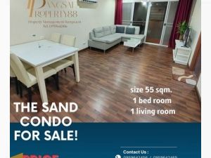 ขายคอนโด The sand condo พื้นที่ 55 ตรม. ริมหาดบางแสน  .