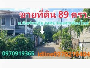 ขาย ที่ดิน หมู่บ้านพิงค์พยอม 89 ตร.วา วิวดอยสุเทพ เทศบาลนครเชียงใหม่