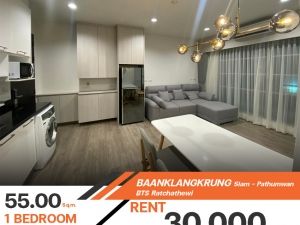 เช่าBaan Klang Krung Siam - Pathumwan ห้องรีโนเวทใหม่สวย เฟอร์นิเจอร์และเครื่องใช้ไฟฟ้าไว้รองรับครบครัน